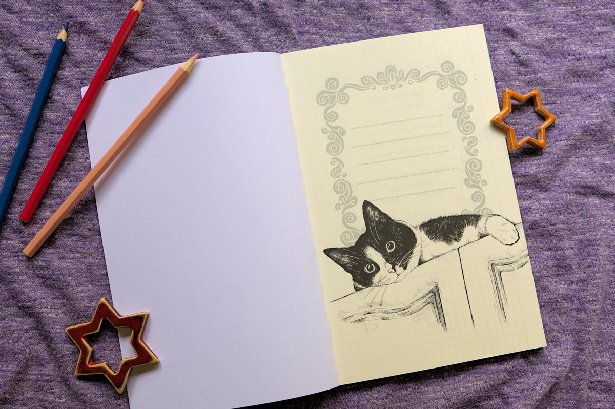 Notebook for Cat Lovers: Medium Size (A5), Graph Paper/Grid