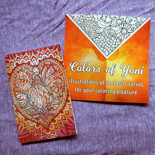 Colors of Yoni BUNDLE: coloring book and notebook!